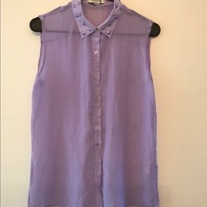 Studded Purple Blouse