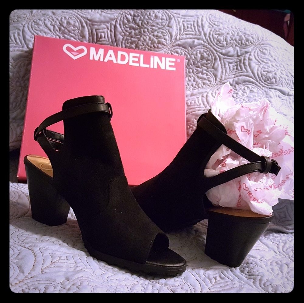 Madeline open toe shoes with wrap around buckle