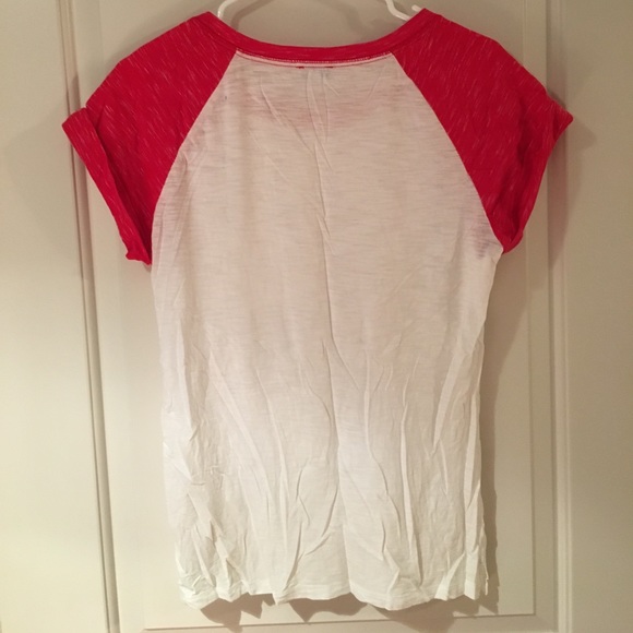 Women's Short Sleeve Baseball Tee - Picture 2 of 3