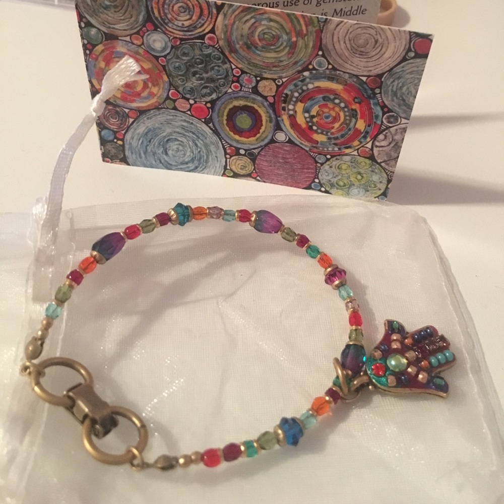 Michal Golan hamsa charm bracelet