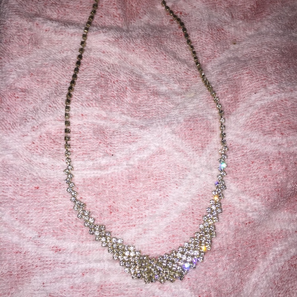 Pageant or Prom Rhinestone Necklace