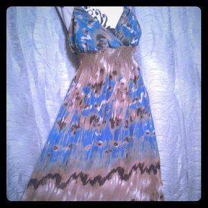 Long spaghetti strap maxi dress