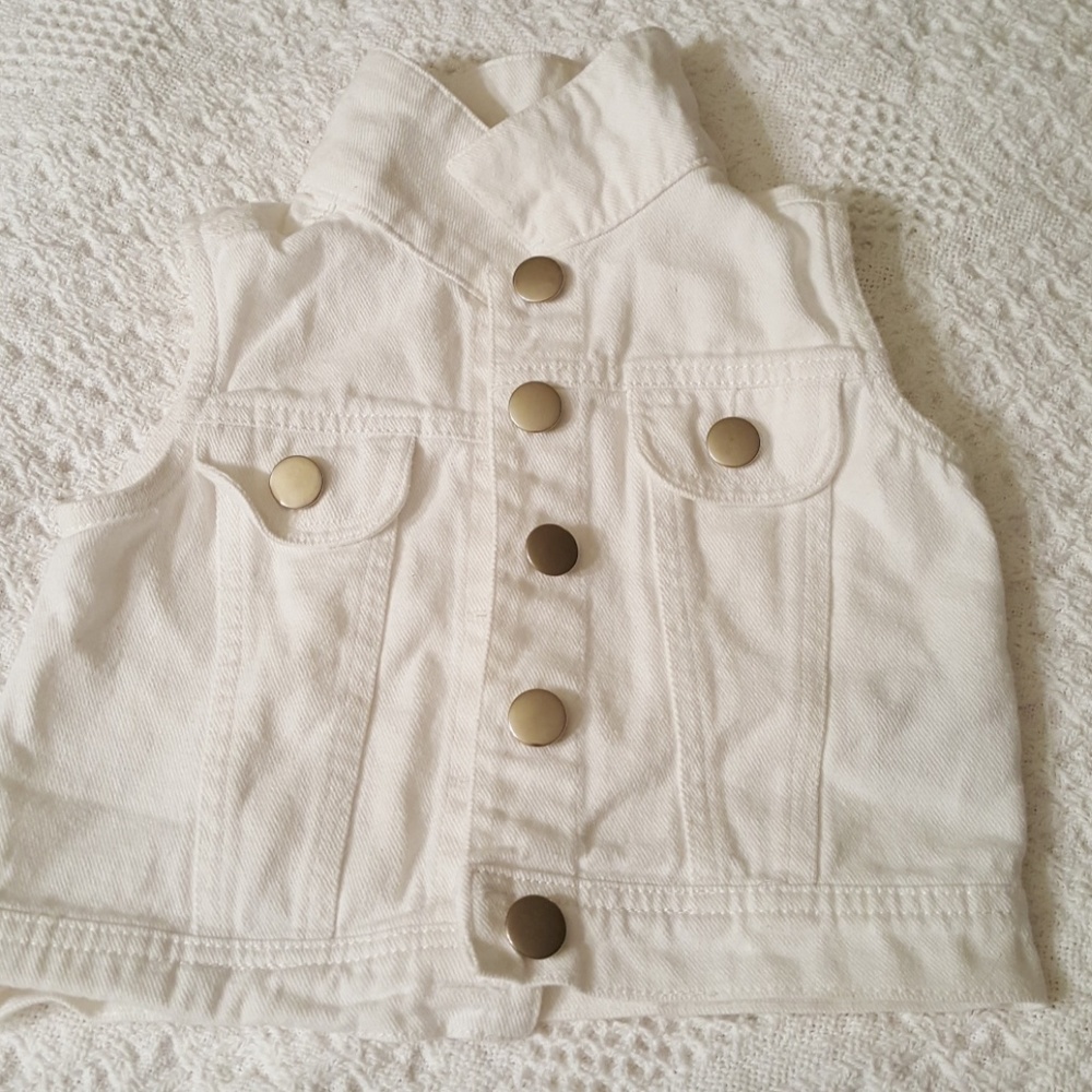White jean jacket