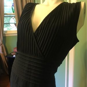 Black casual gown dress
