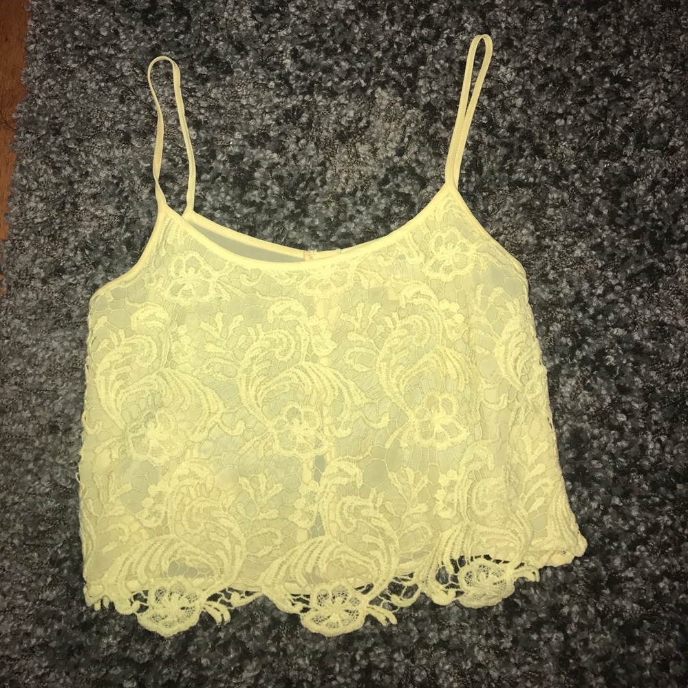 LA Hearts Yellow Floral Tank