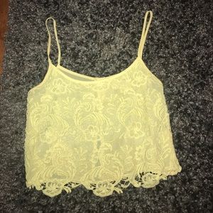 LA Hearts Yellow Floral Tank