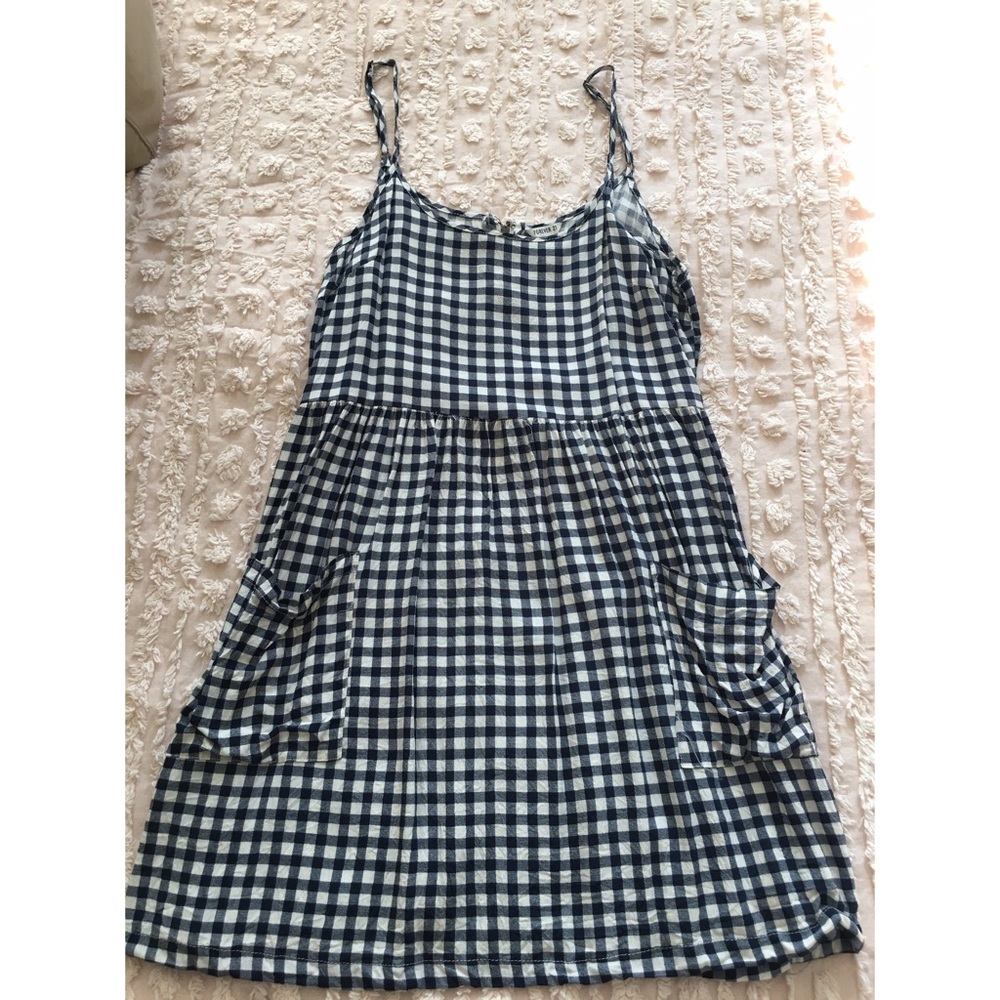 Spaghetti Strap Gingham Dress