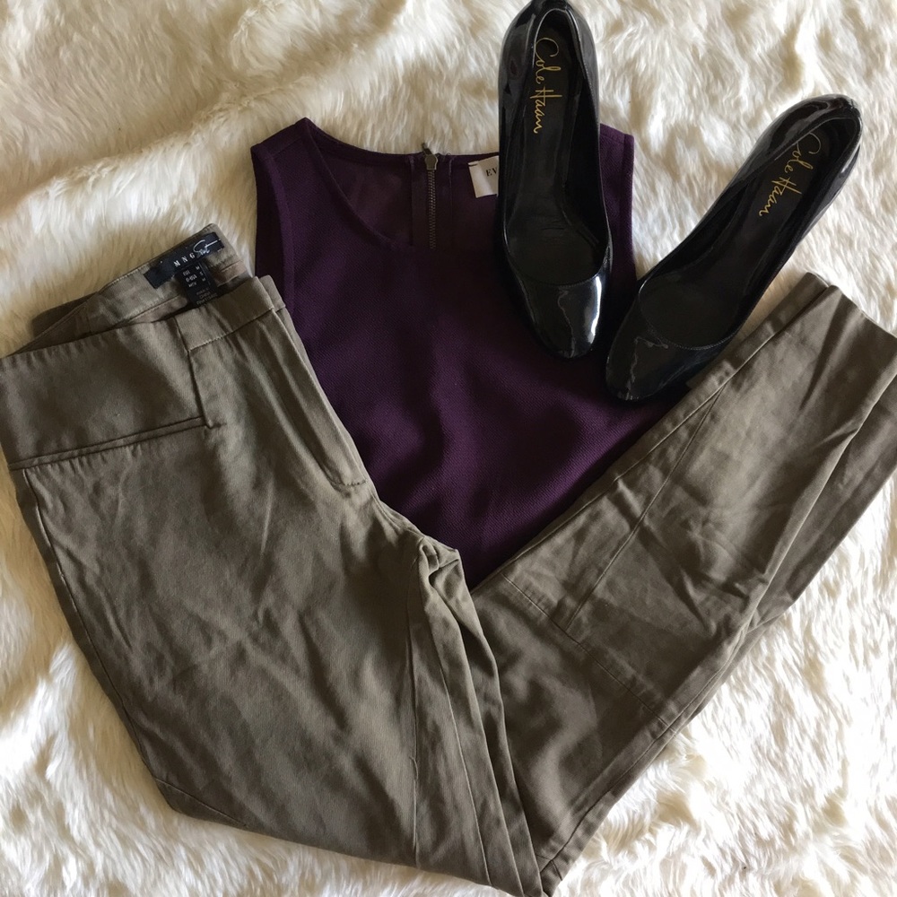 💫Mango Suit Pants with Decorative Seams💫