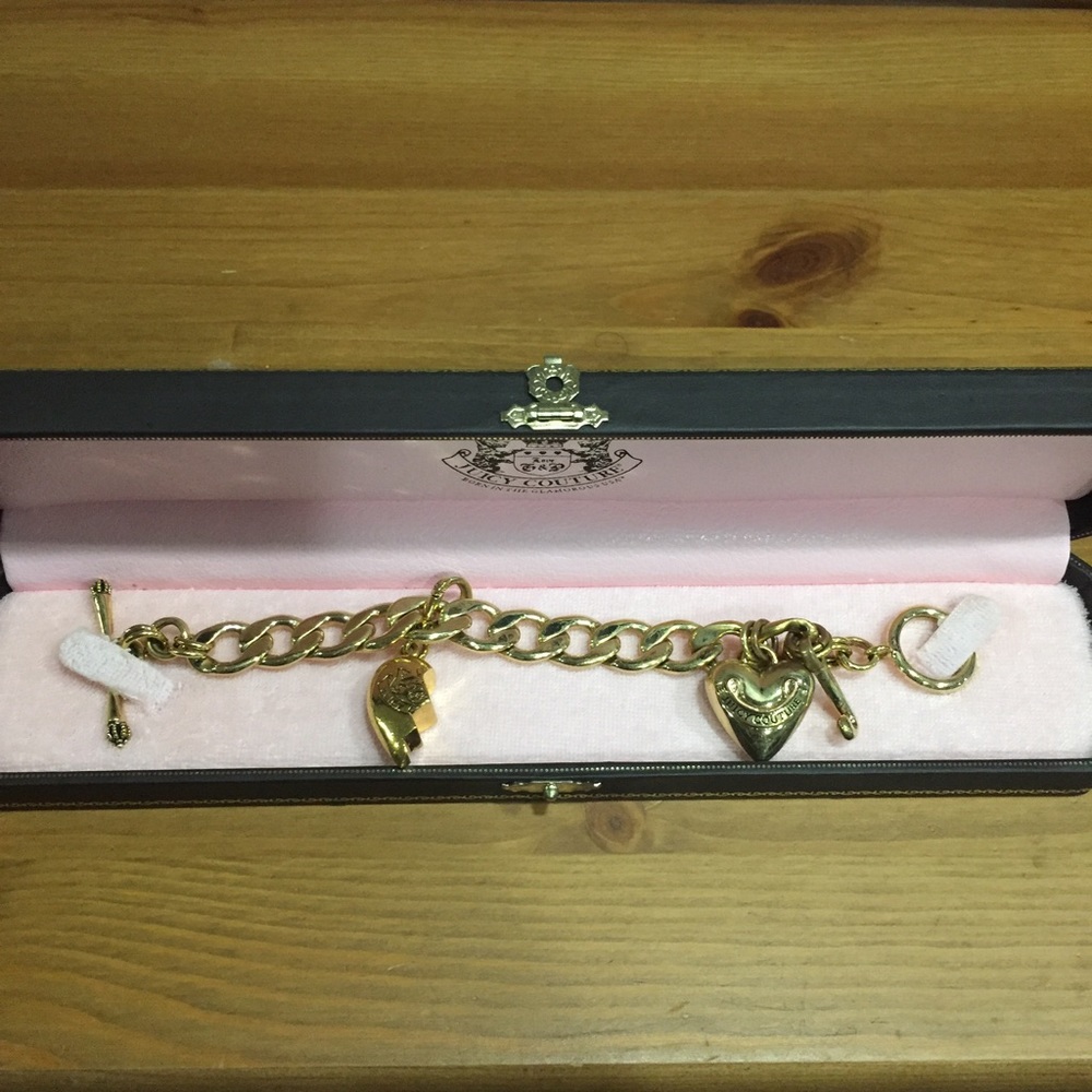 Gold Juicy Couture charm bracelet