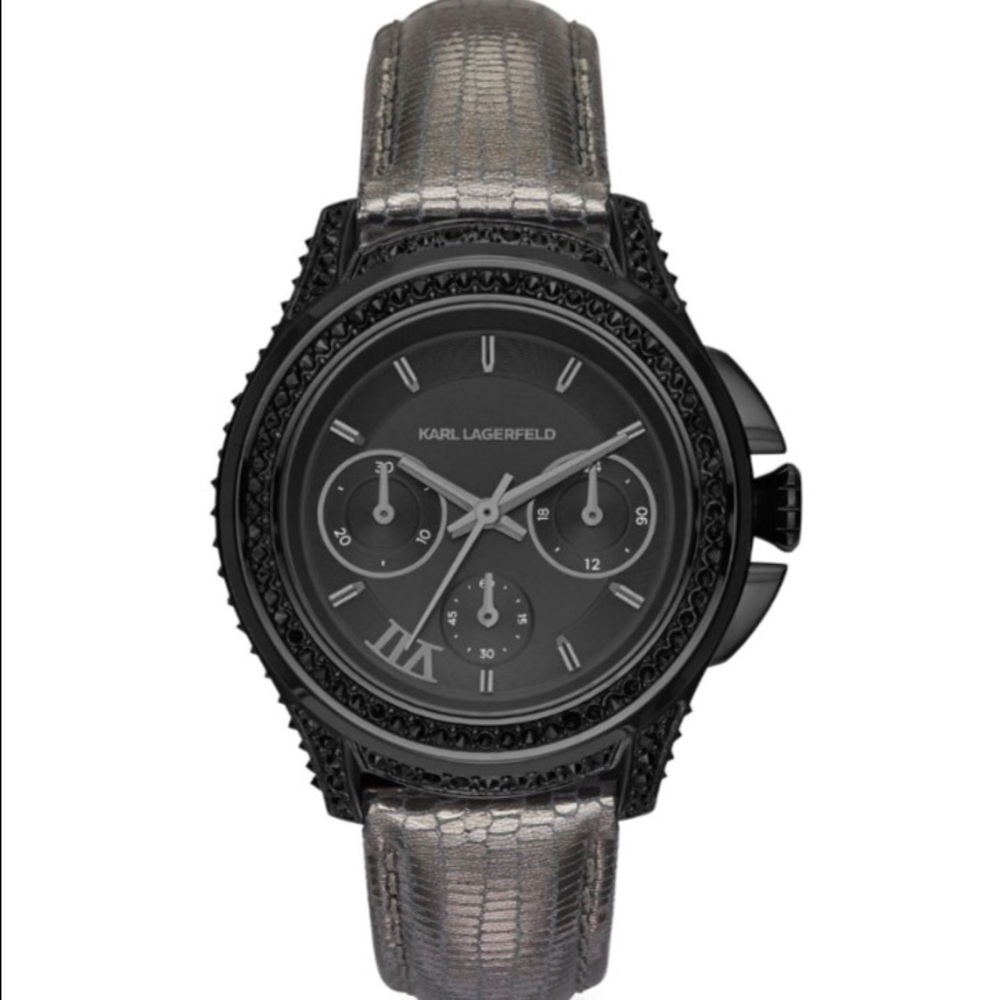 NWT Karl Lagerfeld 'Karl 7' leather watch