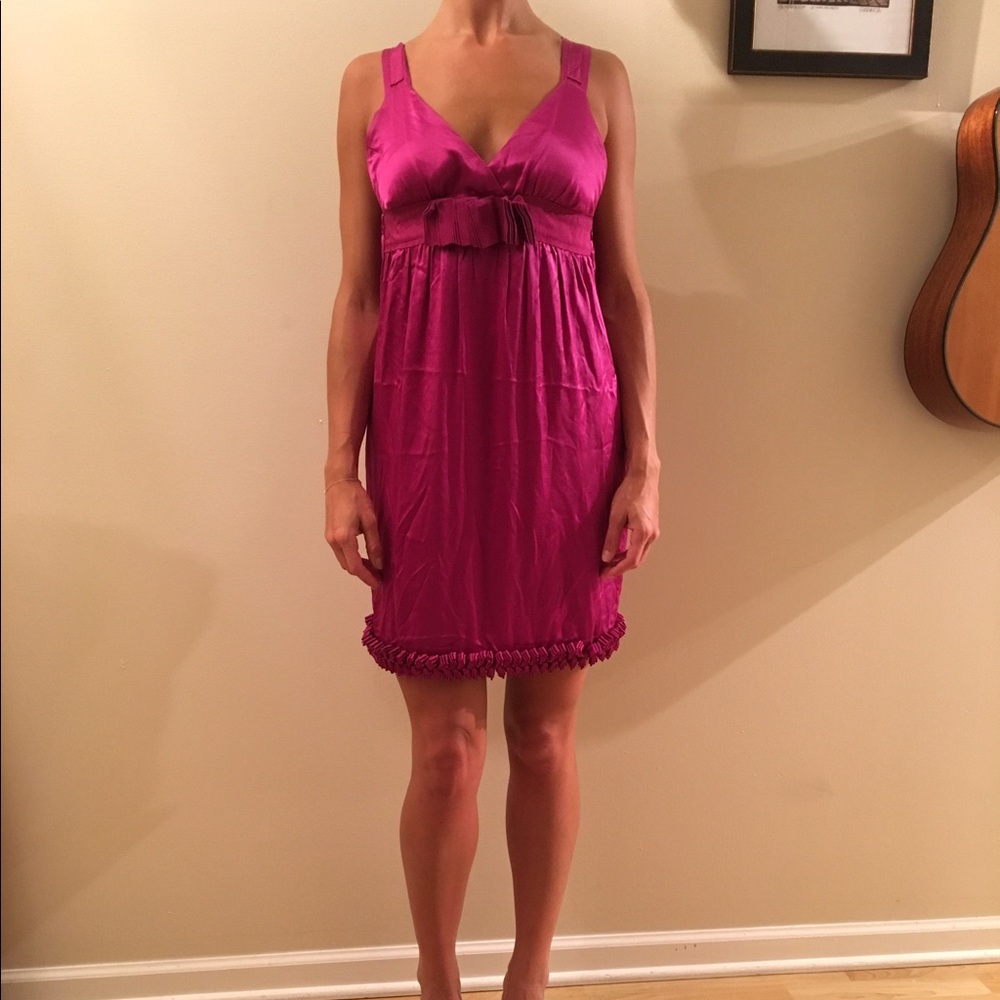 See by Chloe Pink Satin Party Dress
