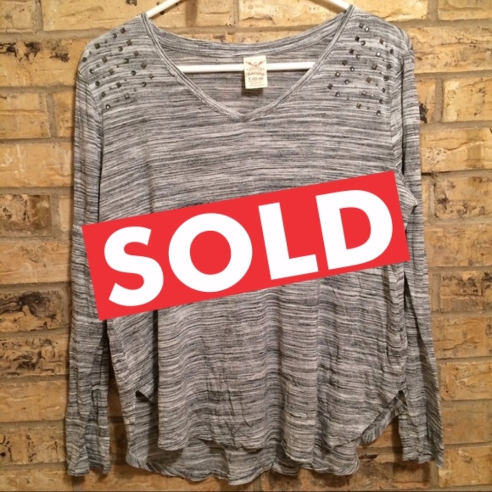 Faded Glory | Grey Long Sleeved Shirt Size Large