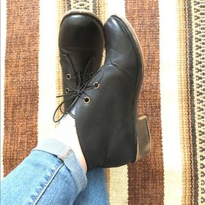 Chinese Laundry black lace-up booties