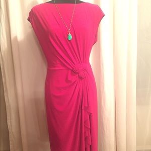 Hot Pink sheath dress by Jones New York, size 14