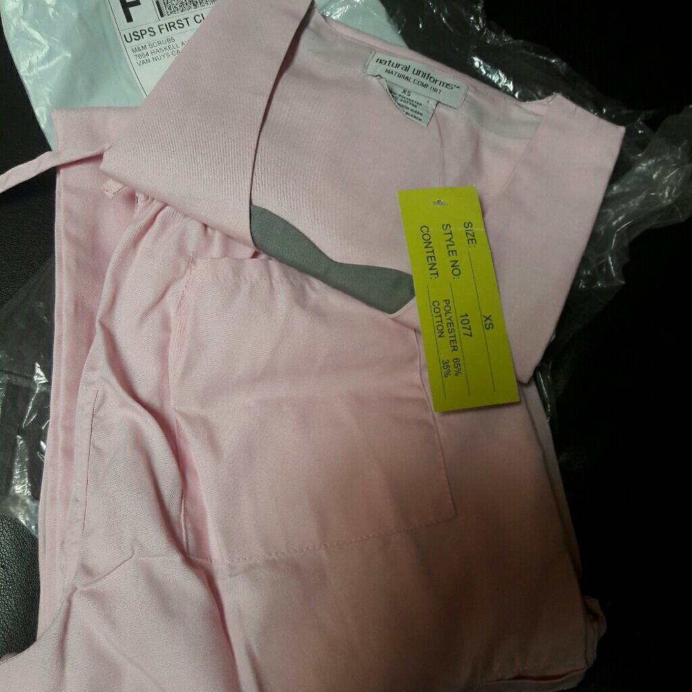Pink Scrub tops and bottom