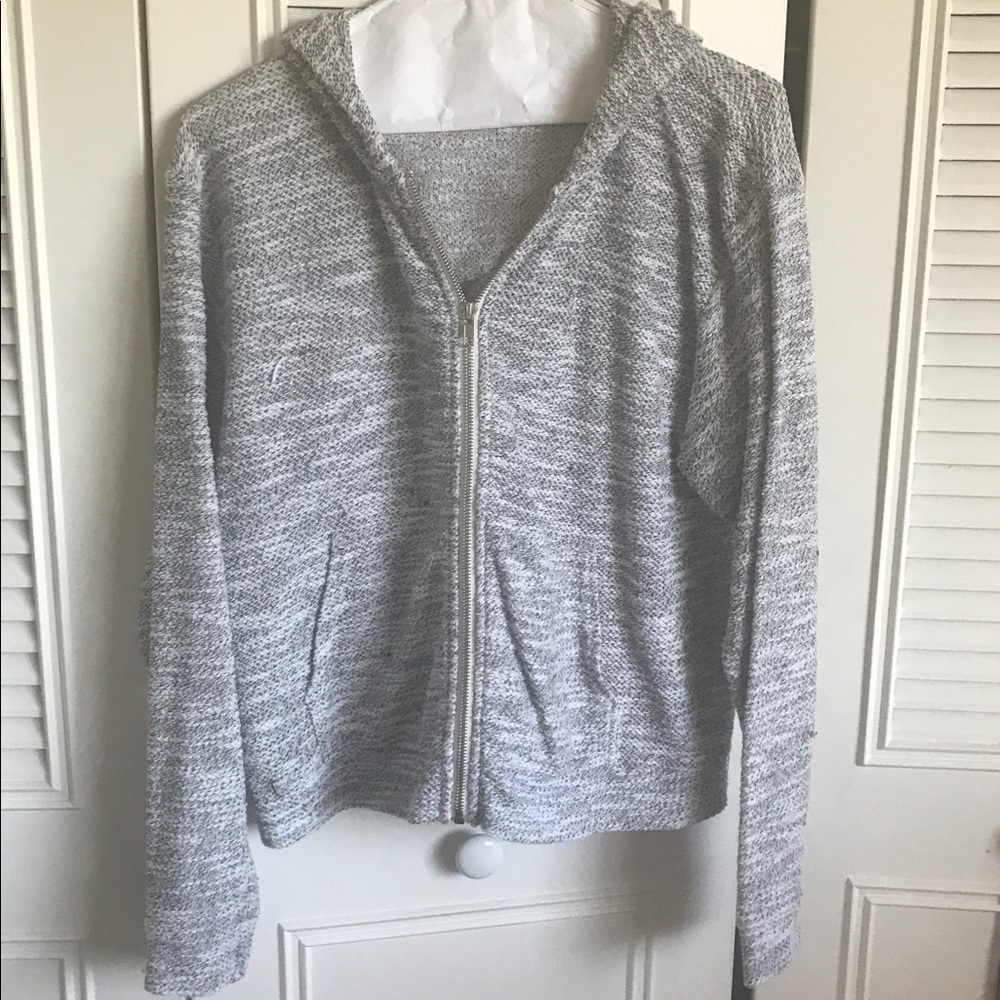 Brandy Melville Grey Jacket w/ Hoodie