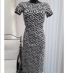 Zara Black and White Dress