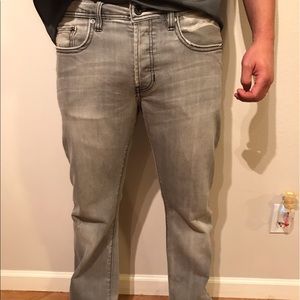 Lightly worn - Men's grey Buffalo jeans. 34x32