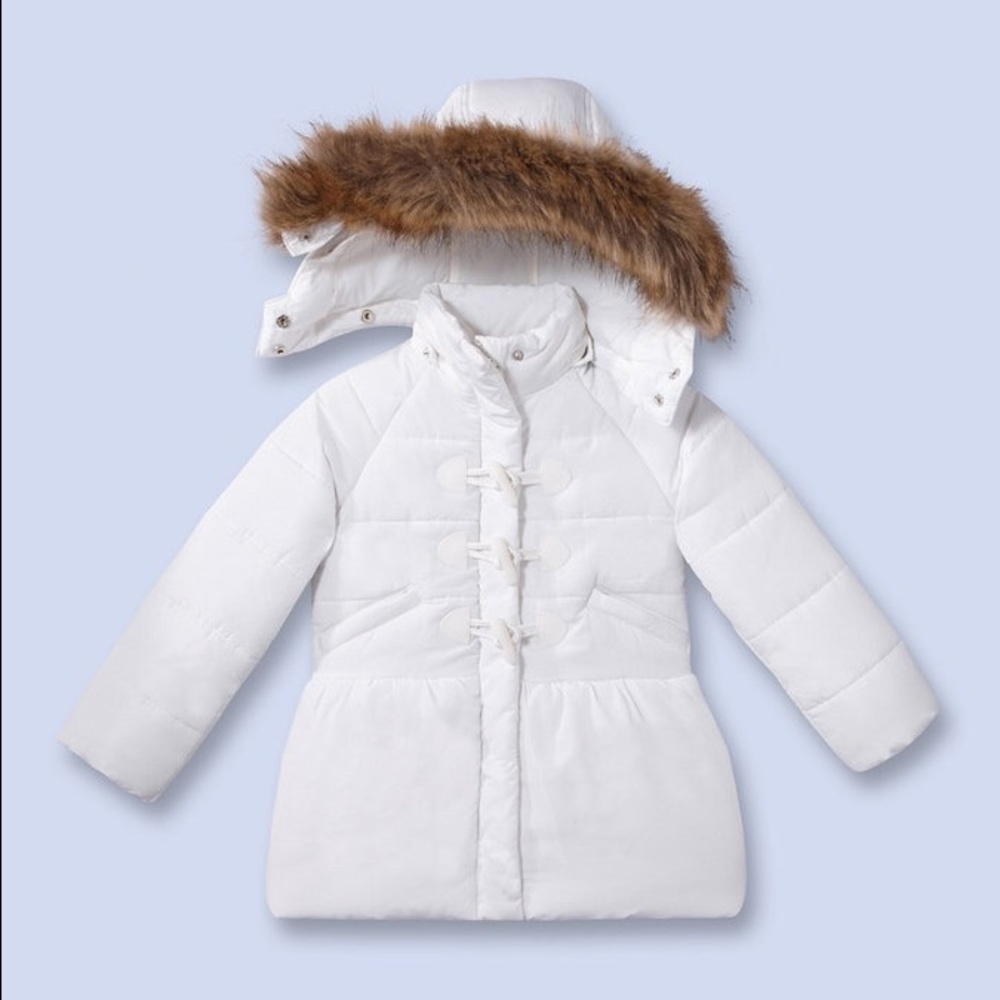 NWT Jacadi Girls Laurana Bubble Jacket Sz. 6