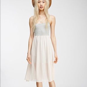Forever 21 Bodycon Dress with Midi Chiffon Skirt