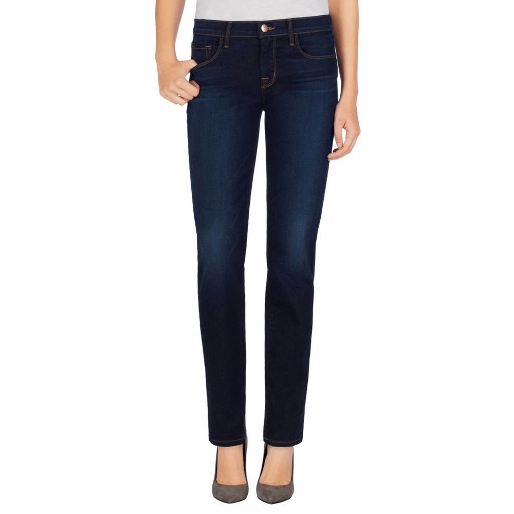 J brand dark wash straight leg jeans
