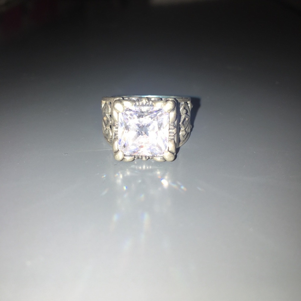Faux Diamond Ring