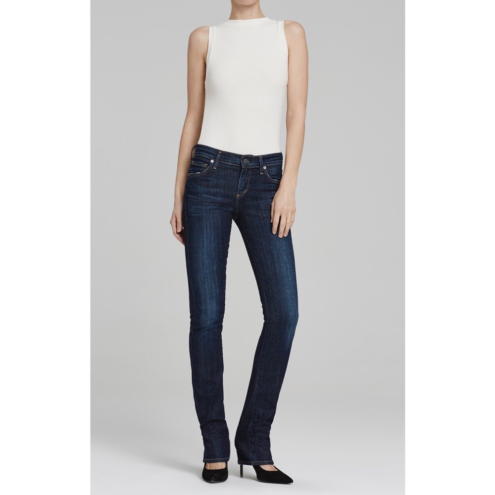 Citizens dark wash long skinny jeans