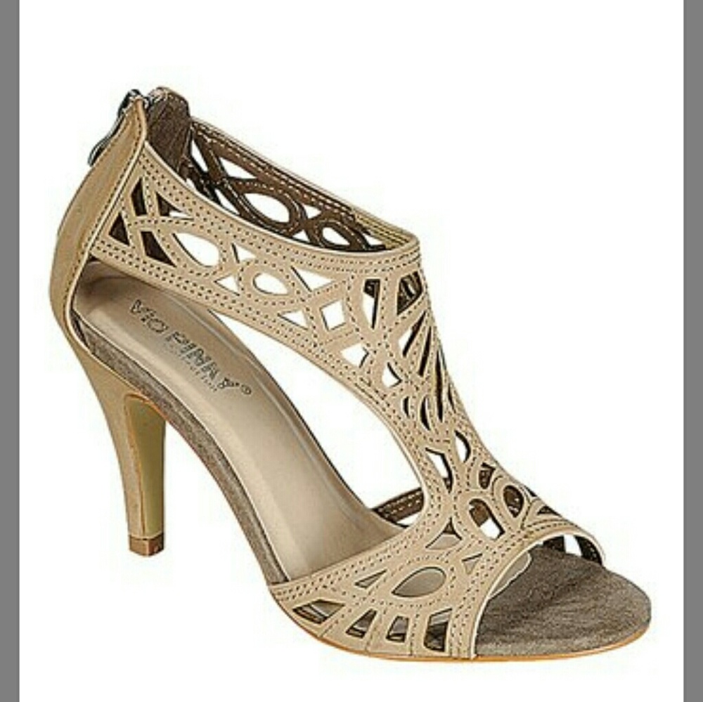 Annie Pinky geometric heels