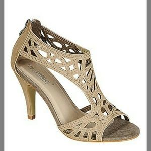 Annie Pinky geometric heels
