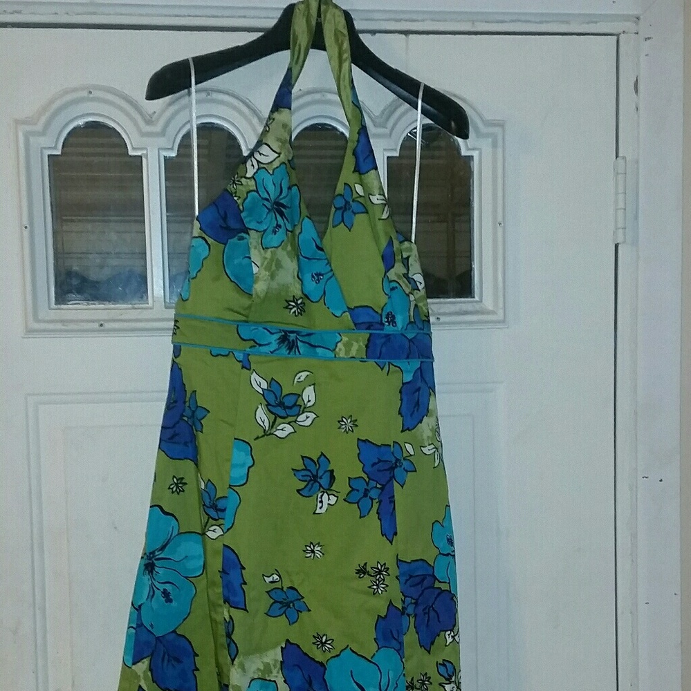 Ombre Flower Print Dress Size 8