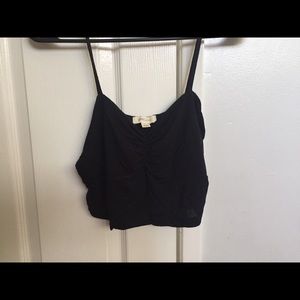 Black crop top