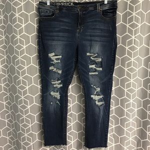 High-rise Cropped Jeans