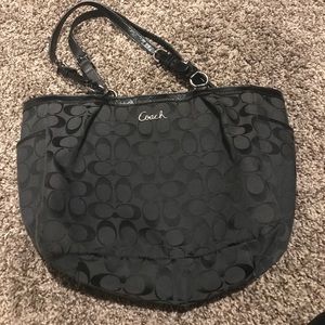 Authentic black coach handbag
