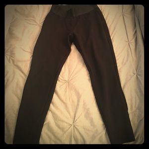 Bebe XS leggings with fake front and back pockets