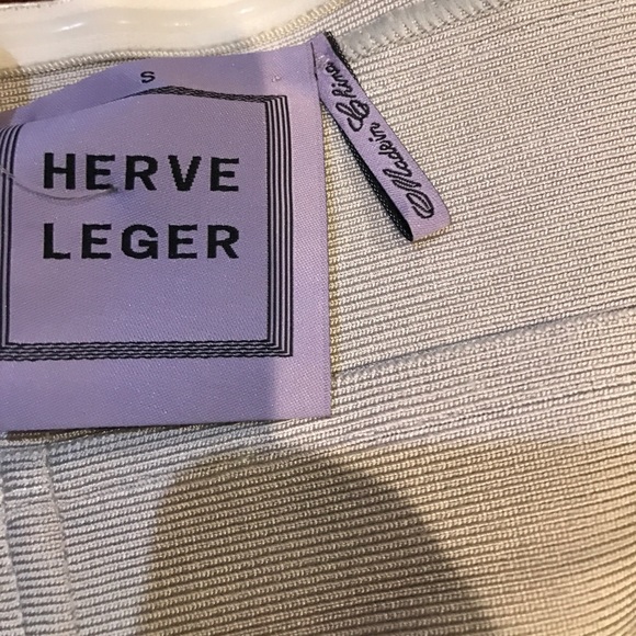 Herve Leger Metallic strapless bandage bodycon - Picture 6 of 7