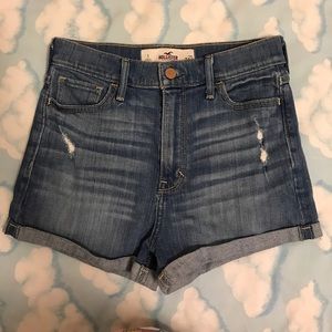 High-Waisted Denim Shorts