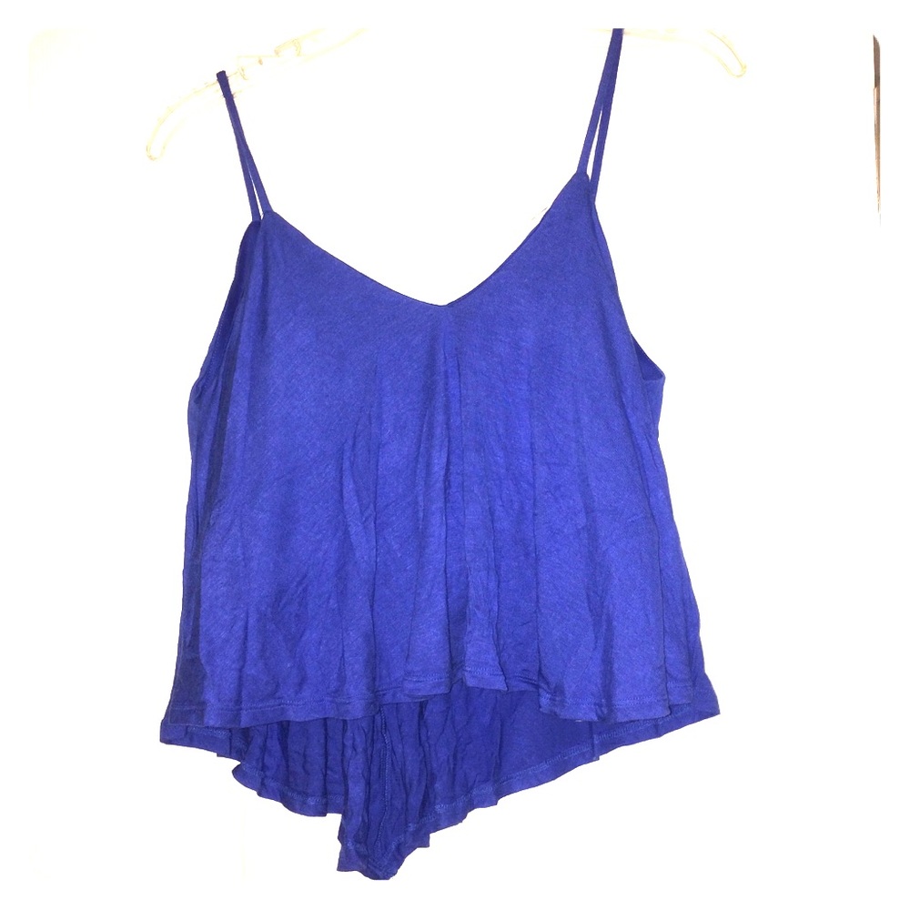 Blue crop top