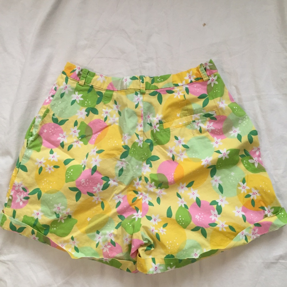Lilly Pulitzer Lemon Lime High Waisted Shorts - Picture 5 of 6