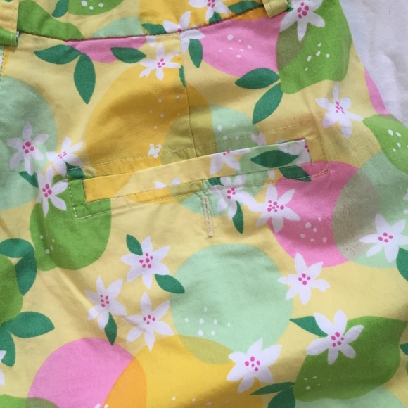 Lilly Pulitzer Lemon Lime High Waisted Shorts - Picture 3 of 6