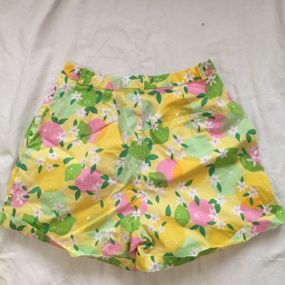 Lilly Pulitzer Lemon Lime High Waisted Shorts - Picture 5 of 6
