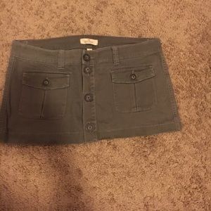 Olive green Hollister mini skirt size 11
