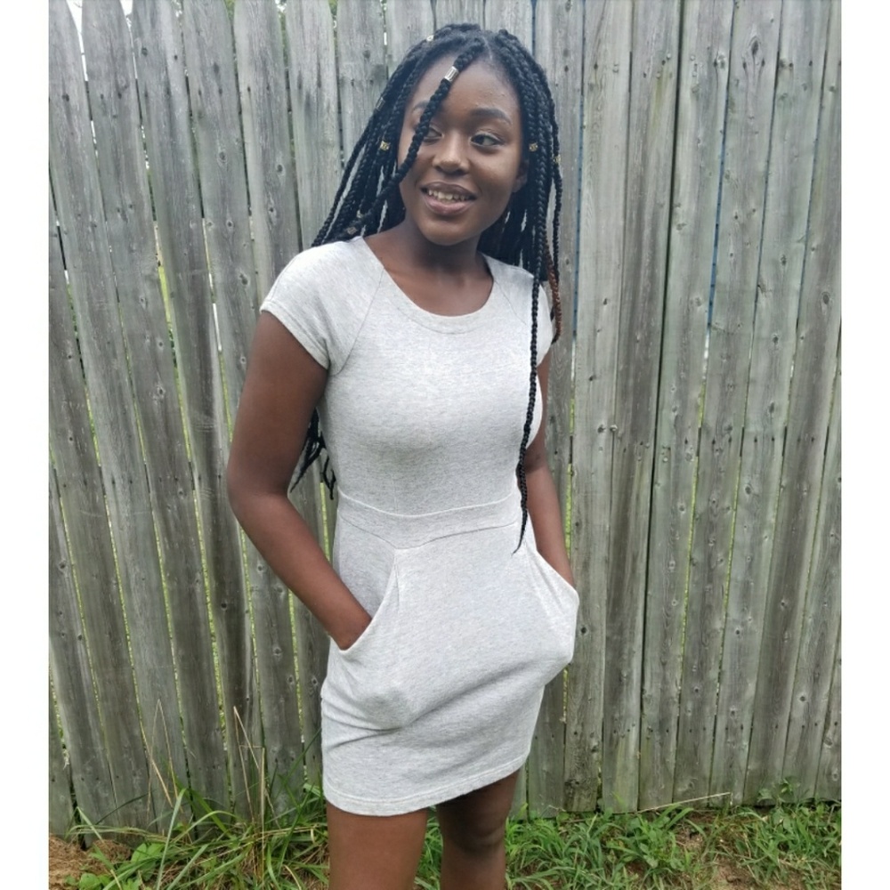 Grey Gap Pencil Dress