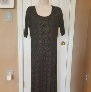 Back and gold LLR Ana dress