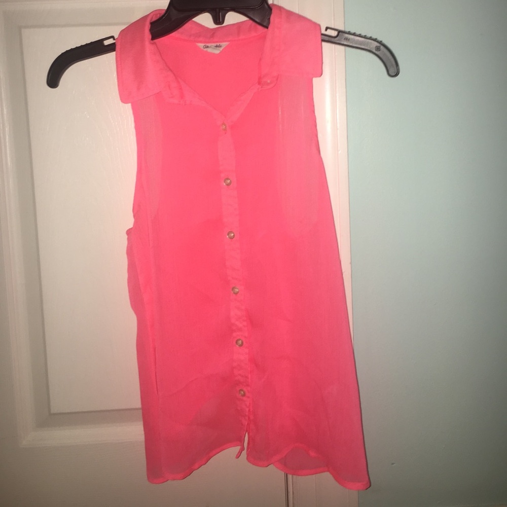 Aeropostale button-up tank top