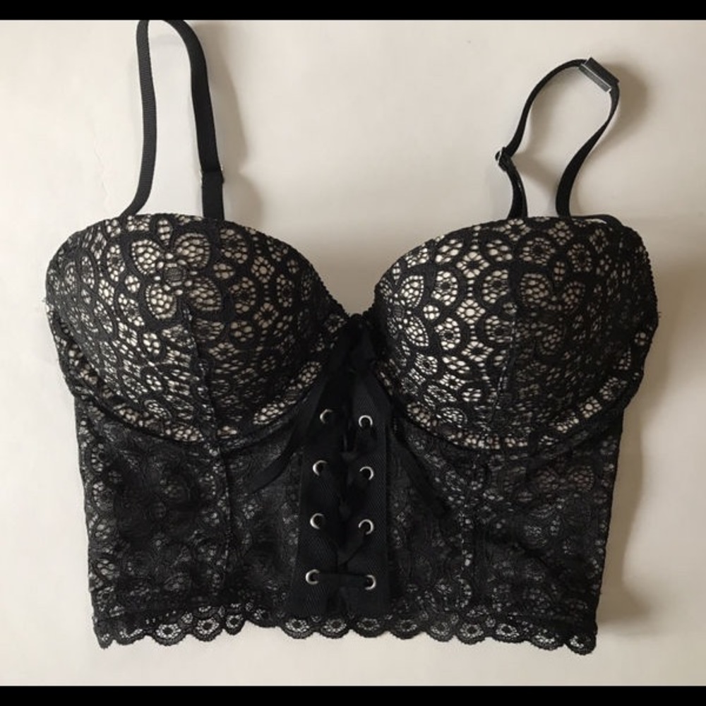 NWT Victoria's Secret Dream Angels black bustier