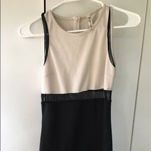 Black and Cream Espresso Boutique Cocktail Dress