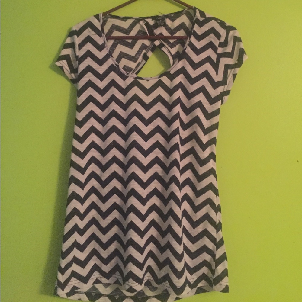 Chevron Black and White Rue 21 Shirt