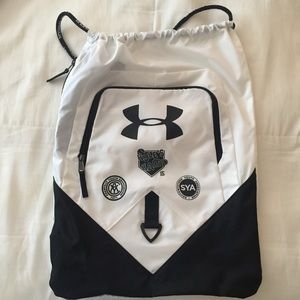 Under Armour black and white Drawstring bag