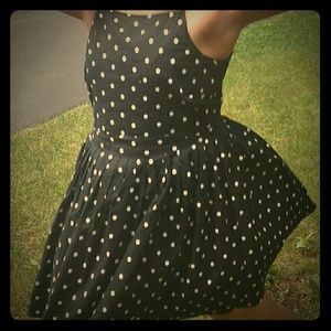 Mini polka dot dress