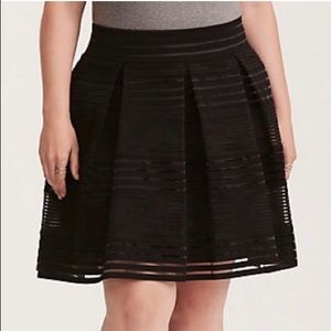 NWT Torrid Sheer Flared skirt